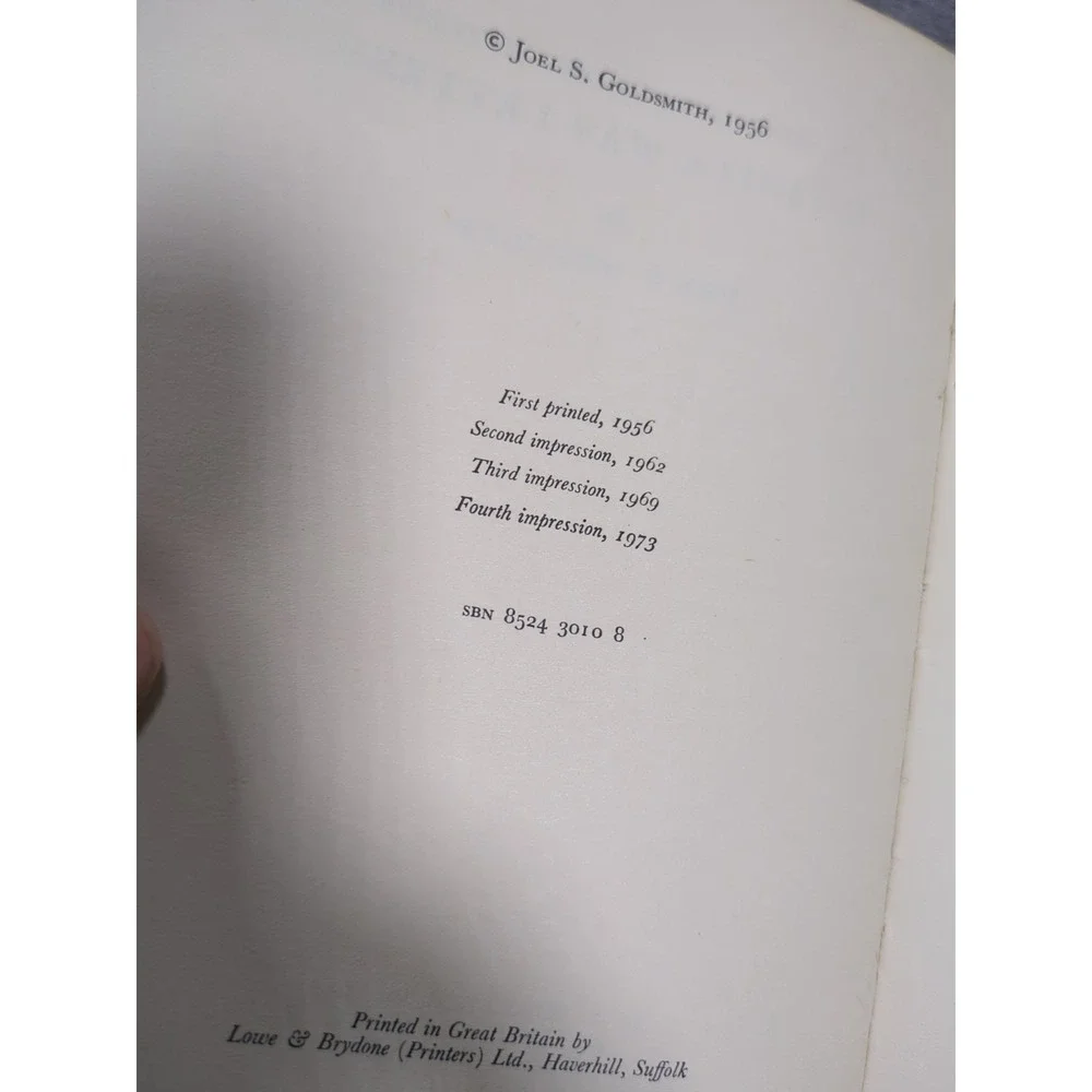 The Nineteen Hundred Fifty-Five Infinite Way‎ Letters Joel Goldsmith 1973